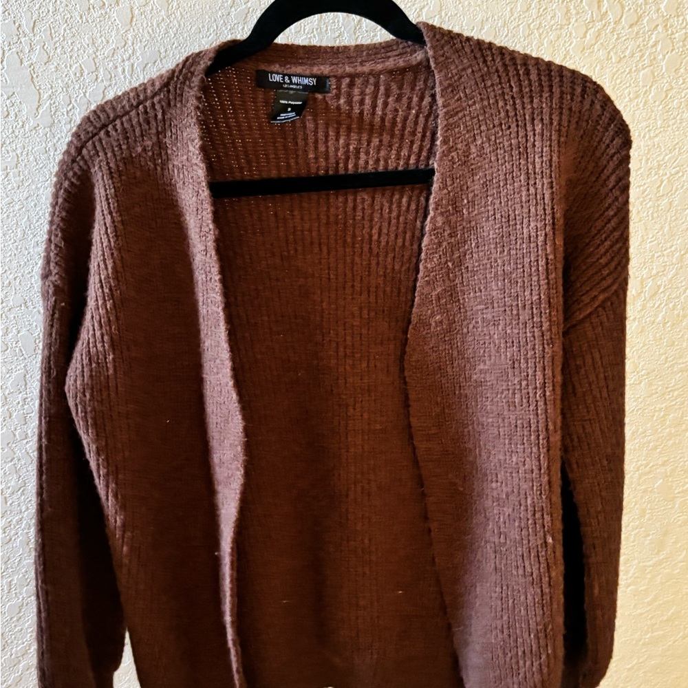 Love & Whiskey Brown Cardigan